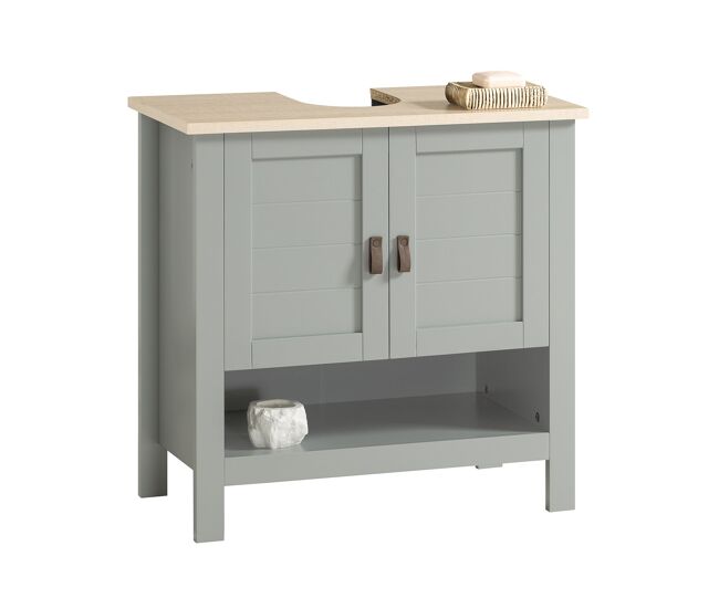 Mueble para debajo del lavabo armario de baño de suelo con 1 estante y 2 puertas 60 x 30 x 60 cm bzr69-hg sobuy