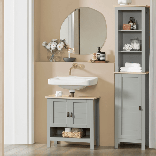 Móvel de casa de banho com 2 portas BZR69-HG SoBuy