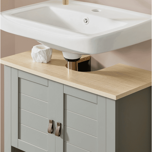 Móvel de casa de banho com 2 portas BZR69-HG SoBuy