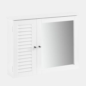 Armário de parede com espelho BZR55-W SoBuy
