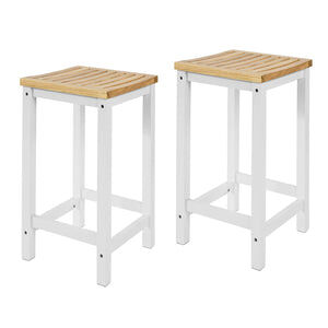 2 x Taburetes de Bar Cuadrado FST29-WNx2 SoBuy