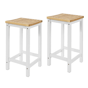 2 x bancos de bar quadrados FST29-WNx2 SoBuy