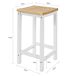 2 x Taburetes de Bar Cuadrado FST29-WNx2 SoBuy 2 x Taburetes de Bar Cuadrado FST29-WNx2 SoBuy Natural/ Blanco