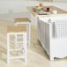 2 x Taburetes de Bar Cuadrado FST29-WNx2 SoBuy 2 x Taburetes de Bar Cuadrado FST29-WNx2 SoBuy Natural/ Blanco