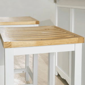 2 x bancos de bar quadrados FST29-WNx2 SoBuy