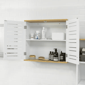 Móvel de parede com 2 portas BZR42-W SoBuy