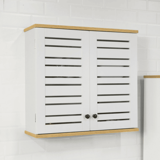 Móvel de parede com 2 portas BZR42-W SoBuy