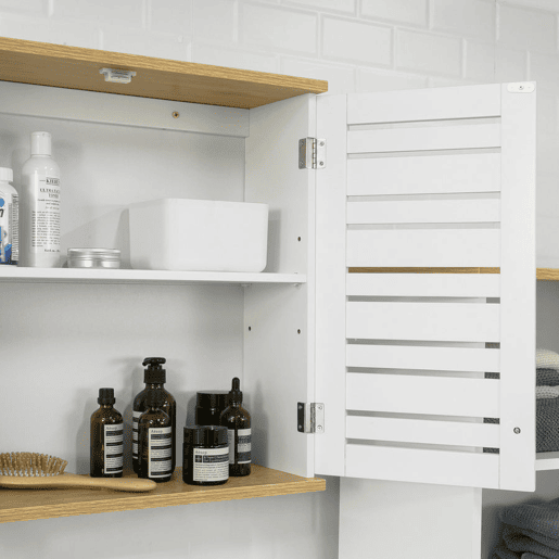 Móvel de parede com 2 portas BZR42-W SoBuy