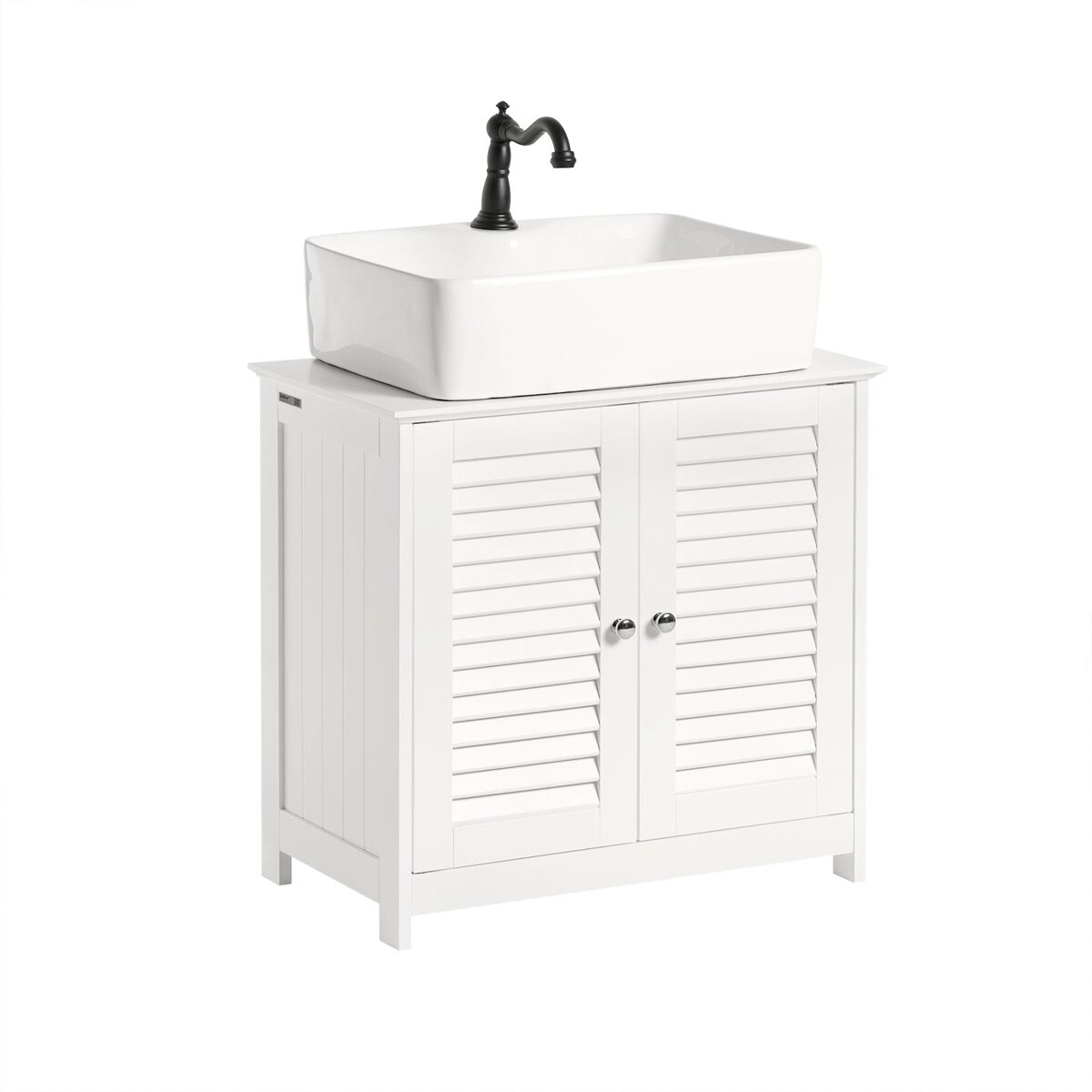 Armario para el debajo del lavado,2 puertas,blanco,l 60 x p 35 x h 58 cm blanco frg237-w sobuy
