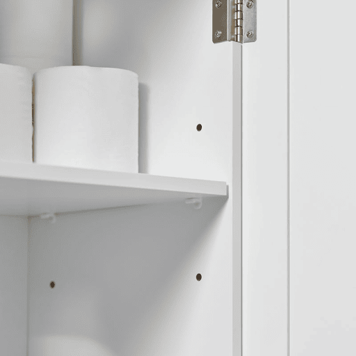 Armário de casa de banho com 1 prateleira e 2 portas BZR18-II-W SoBuy