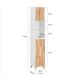 Armario para Baño Alto con 1 Puerta y 2 Estantes BZR74-W SoBuy Armario para Baño Alto con 1 Puerta y 2 Estantes BZR74-W SoBuy Blanco