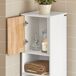 Armario para Baño Alto con 1 Puerta y 2 Estantes BZR74-W SoBuy Armario para Baño Alto con 1 Puerta y 2 Estantes BZR74-W SoBuy Blanco