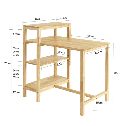 SoBuy Mesa de jantar dobrável FWT70-N