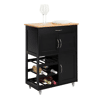 Carrinho de cozinha com 3 portas e 1 gaveta FKW45-SCH SoBuy