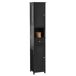 Mueble Columna de baño 2 Puertas y 1 Cajón FRG236-DG SoBuy Mueble Columna de baño 2 Puertas y 1 Cajón FRG236-DG SoBuy Gris
