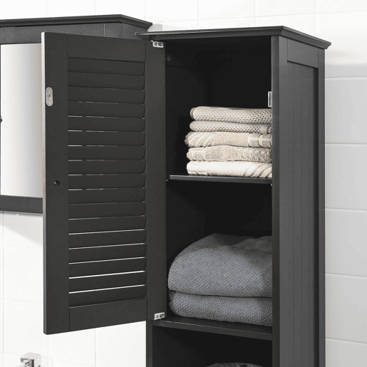Móvel de casa de banho com 2 portas e 1 gaveta FRG236-DG SoBuy