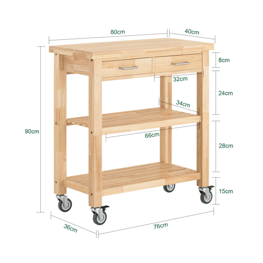 Carrinho para servidor FKW24-N SoBuy