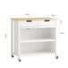 SoBuy Carrito de Cocina con 2 cajones y 2 estantes FKW74-SCH 100 SoBuy Carrito de Cocina con 2 cajones y 2 estantes FKW74-SCH 100 Blanco