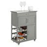 SoBuy Carrinho de cozinha com 3 portas e 1 gaveta FKW45-HG
