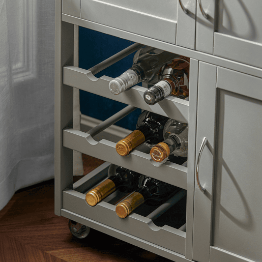 SoBuy Carrinho de cozinha com 3 portas e 1 gaveta FKW45-HG