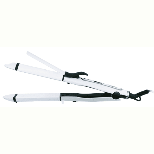 Adler AD2104 Alisador de Cabelo - Ferro a frisar 2 em 1 Revestimento Cerâmico, Aquecimento Rápido, 50, Branco