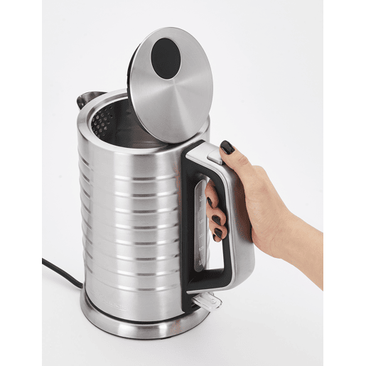 Proficook WKS1119 Jarro Eléctrica 1,7 L, Chaleira Eléctrica, Aço Inoxidável sem BPA, Sem Fios, Elemento de Aquecimento Oculto, 2200, Prata