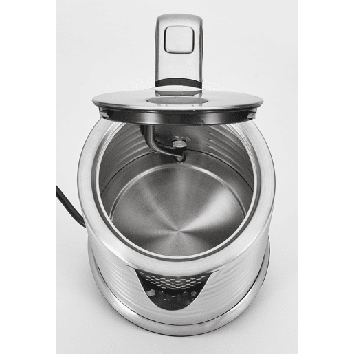 Proficook WKS1119 Jarro Eléctrica 1,7 L, Chaleira Eléctrica, Aço Inoxidável sem BPA, Sem Fios, Elemento de Aquecimento Oculto, 2200, Prata