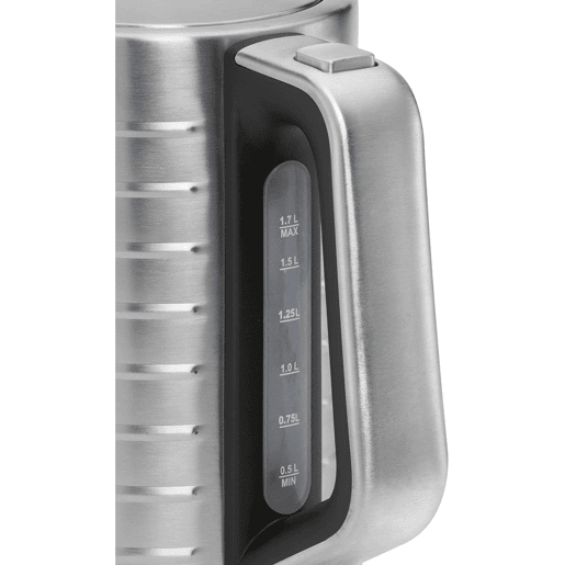 Proficook WKS1119 Jarro Eléctrica 1,7 L, Chaleira Eléctrica, Aço Inoxidável sem BPA, Sem Fios, Elemento de Aquecimento Oculto, 2200, Prata