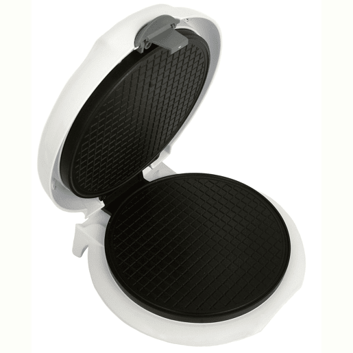 Adler AD3038 Máquina de Wafers Eléctrica Diâmetro 18 cm, Antiaderente, Termóstato Ajustável, Cones de Gelado, 1500, Branco