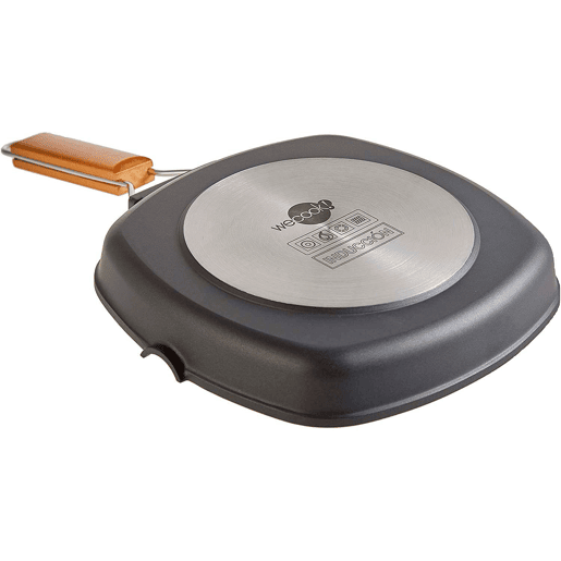 Wecook Ecostone Frigideira de Grelha Indução, 28 x 28 cm, Anti-aderente Ecológico PFOA-Free, Alumínio Fundido, , Preto Wecook Ecostone Frigideira de Grelha Indução, 28 x 28 cm, Anti-aderente Ecológico PFOA-Free, Alumínio Fundido, , Preto