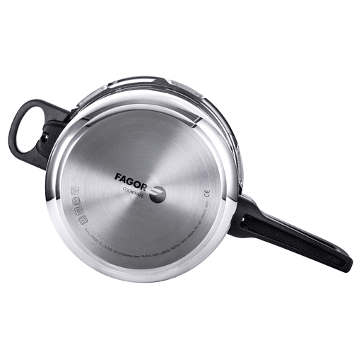 FAGOR DUAL Xpress 64 Panela de Pressão 6 + 4 L, Indução, Aço Inoxidável 1810, Regulador de pressão, 5 Sistemas de Segurança, , Prata