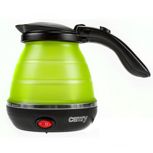 Camry CR 1265 Jarro Elétrico Dobrável, 0.5L, Chaleira Eléctrica, Silicone sem BPA, Elemento de Aquecimento oculto, Desligamento Automático, 750, Verde