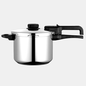 FAGOR DUAL Xpress 6 Panela de Pressão 6 L, Indução, Aço Inoxidável 1810, Regulador de pressão, 5 Sistemas de Segurança, , Prata