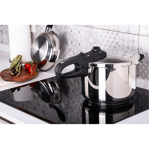 FAGOR DUAL Xpress 6 Panela de Pressão 6 L, Indução, Aço Inoxidável 1810, Regulador de pressão, 5 Sistemas de Segurança, , Prata