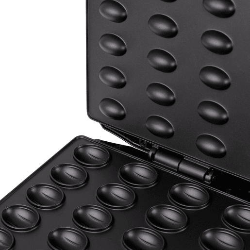 Mesko MS3041 Máquina para Cozer Bolachas Recheadas em Forma de Nozes, Placas Antiaderentes, 1600, Preto
