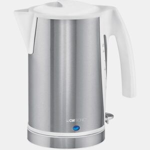 Clatronic WKS 3288 Jarro Elétrico 1,7 L, Chaleira Eléctrica, Inoxidável sem BPA, Sem Fios, Sistema de Aquecimento Oculto, 2200, Branco