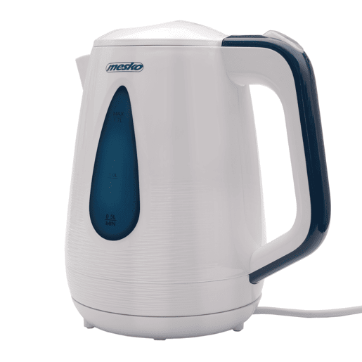 Mesko MS 1261 Jarro Elétrico 1.7L, Chaleira Eléctrica, Sem fios, Desligamento automático, Elemento de Aquecimento Oculto, 2200, Branco