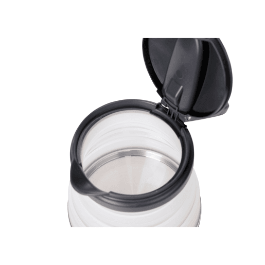 Adler AD1279 Jarro Eléctrica Dobrável, 0.5L, Silicone sem BPA, Elemento de Aquecimento oculto, Desligamento Automático, 750, Branco