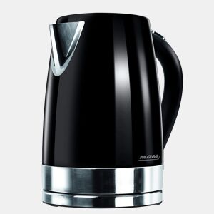 MPM MCZ-58C Jarro Elétrico 1,7 L, Chaleira Eléctrica, Aço Inoxidável sem BPA, Sem Fios, Elemento de Aquecimento Oculto, 2200, Preto