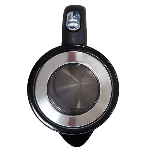 MPM MCZ-58C Jarro Elétrico 1,7 L, Chaleira Eléctrica, Aço Inoxidável sem BPA, Sem Fios, Elemento de Aquecimento Oculto, 2200, Preto