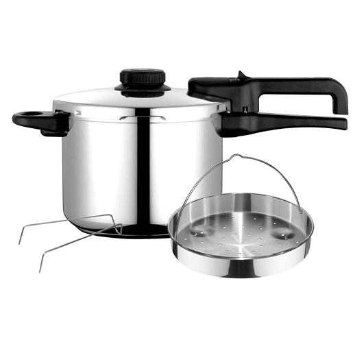 FAGOR DUAL Xpress 6 Panela de Pressão 6 L, Indução, Aço Inoxidável 1810, Regulador de pressão, 5 Sistemas de Segurança, , Prata