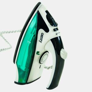 Camry CR 5024 Ferro a Vapor de Viagem Base Inox, 1500, Branco Verde