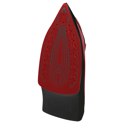 Clatronic DB 3752 Ferro Vapor, Sola Cerâmica, Vapor Vertical, 7 Funções, Anti-gotas, 2200, Vermelho