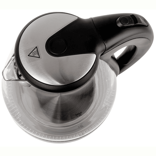 Adler AD 1224 Chaleira Eléctrica em Vidro 1,5 L, Interior Iluminado, sem Fios Desligamento Automático, 2200, Preto