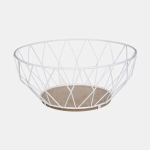 Fruteira Secret de Gourmet Metal Branco Ø 28 cm