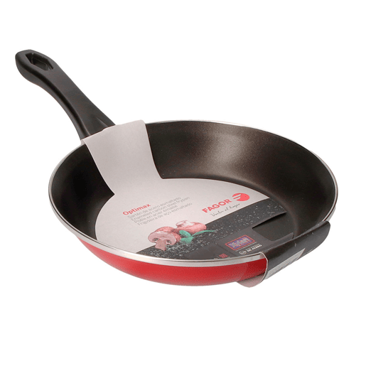 Frigideira FAGOR Optimax Vermelho Aço Esmaltado (Ø 24 cm)