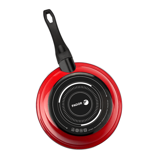 Frigideira FAGOR Optimax Vermelho Aço Esmaltado (Ø 24 cm)