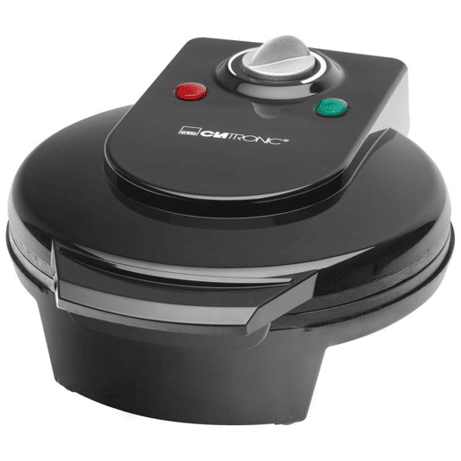 Clatronic WA 3491 Máquina de Waffles, 5 Waffles em Forma de Coração, Placas Anti-aderentes, 1200, Preto