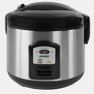 Mesko MS6411 Arrozeira Panela Eléctrica de Arroz 1,5 Litros, Função Manter Quente, Cozinhar a Vapor, 1000, Prata