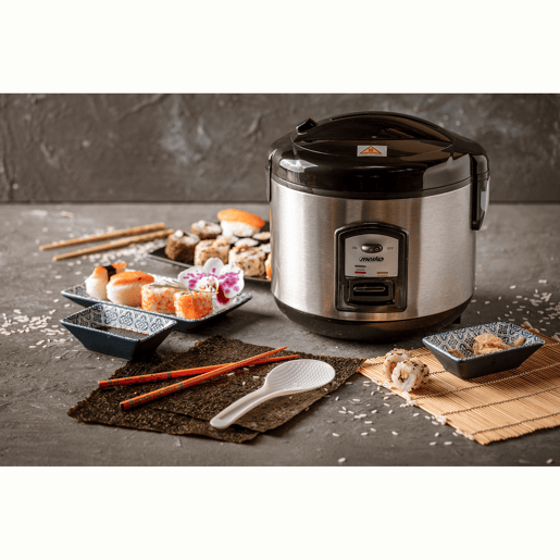 Mesko MS6411 Arrozeira Panela Eléctrica de Arroz 1,5 Litros, Função Manter Quente, Cozinhar a Vapor, 1000, Prata